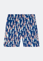 Tom & Teddy Marine Blue & Coral Boats - M - Also in: S, L, XL