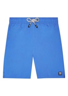Tom & Teddy Solid Swim Trunks in Electric Blue at Nordstrom