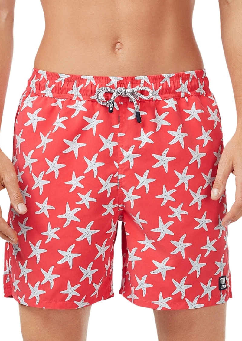 Tom & Teddy Starfish Print Swim Trunks