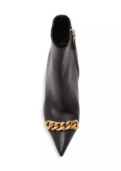 Tom Ford 105MM Chain Leather Ankle Boots