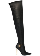 Tom Ford 105mm Padlock Leather Over-the-knee Boot