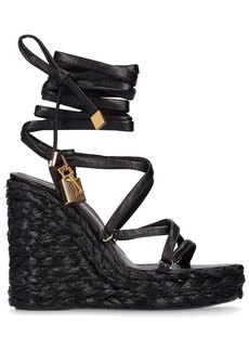 Tom Ford 115mm Leather Wedge Sandals