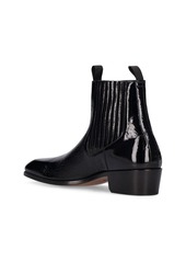 Tom Ford 40mm Crackle Leather Ankle Boots