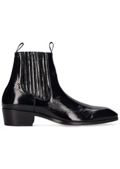 Tom Ford 40mm Crackle Leather Ankle Boots