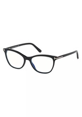 Tom Ford 52MM Square Blue Filter Eyeglasses