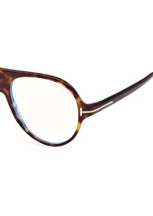 Tom Ford 55MM Aviator Eyeglasses