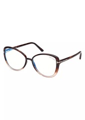 Tom Ford 55MM Cat-Eye Eyeglasses