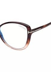 Tom Ford 55MM Cat-Eye Eyeglasses