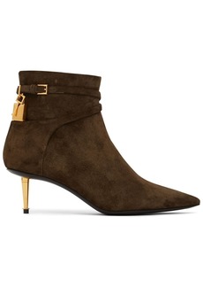 Tom Ford 55mm Padlock Suede Ankle Boots