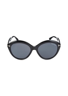 Tom Ford 56MM Oval Sunglasses