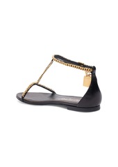 Tom Ford 5mm Padlock Chain Leather Flats
