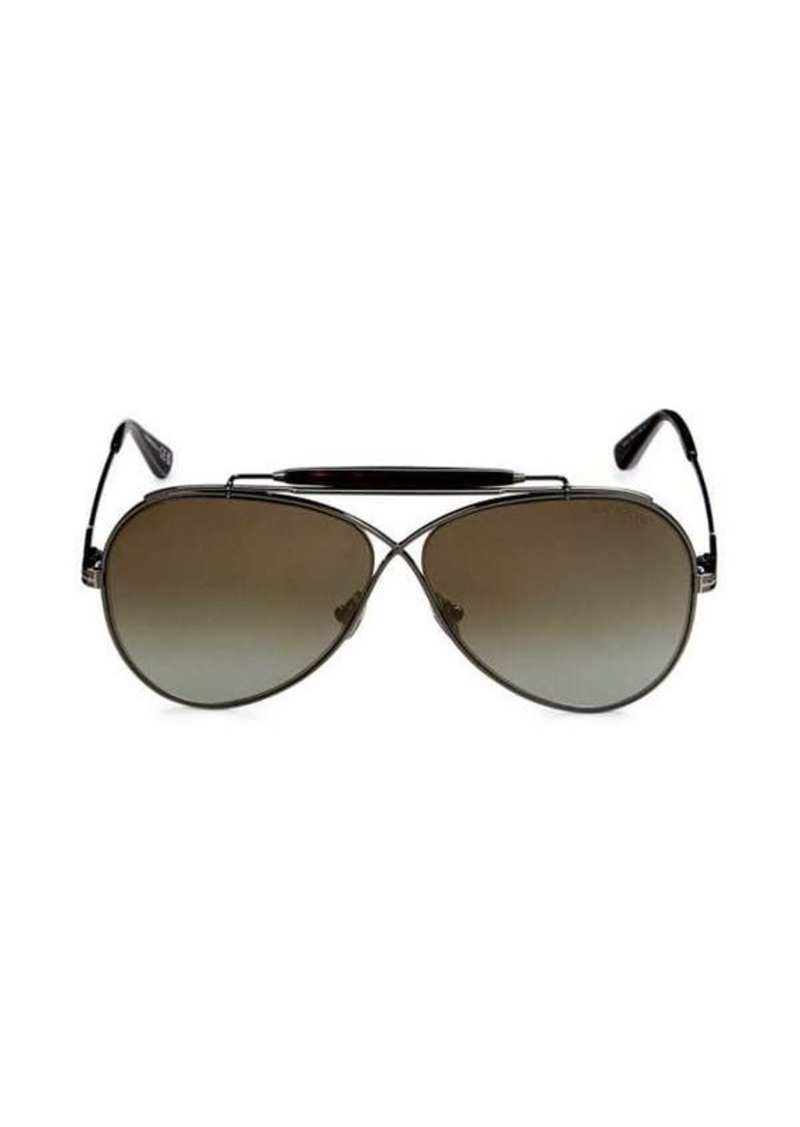 Tom Ford 60MM Aviator Sunglasses