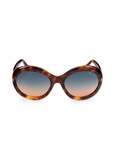 Tom Ford 60MM Oval Sunglasses