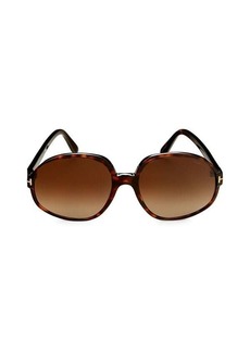 Tom Ford 61MM Oval Sunglasses