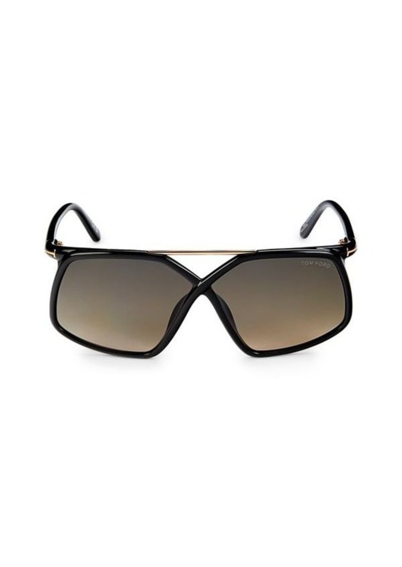 Tom Ford 64MM Butterfly Sunglasses