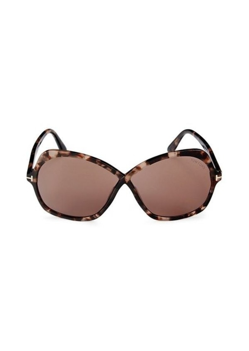 Tom Ford 64MM Oval Sunglasses