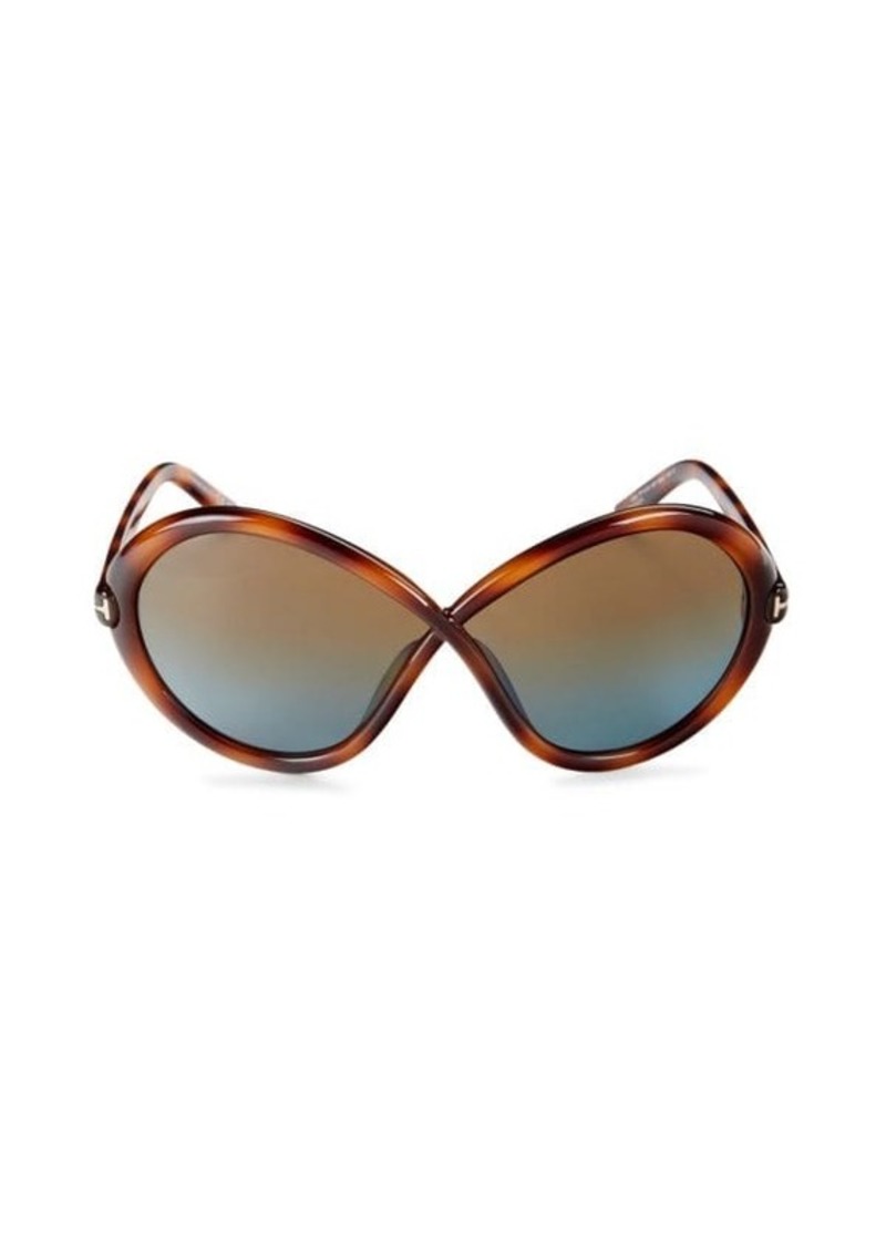 Tom Ford 68MM Butterfly Sunglasses