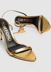 Tom Ford 85mm Padlock Metallic Leather Sandals