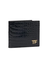 Tom Ford Alligator Printed Leather Bifold Wallet