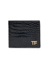 Tom Ford Alligator Printed Leather Bifold Wallet