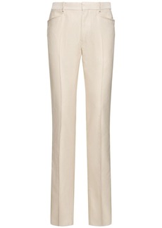 Tom Ford Atticus Silk & Cotton Cannete Pants