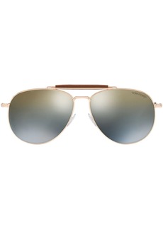 Tom Ford pilot-frame mirror-lens sunglasses