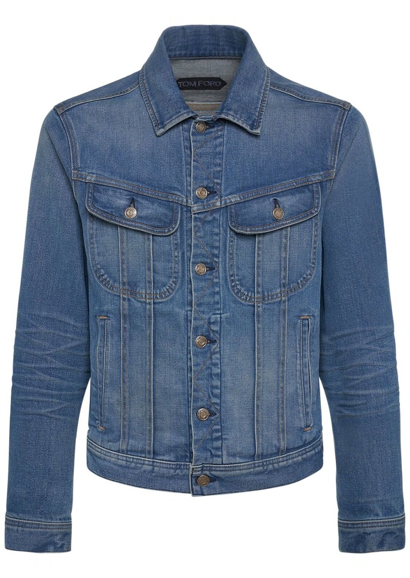 Tom Ford Broken Denim Twill Jacket