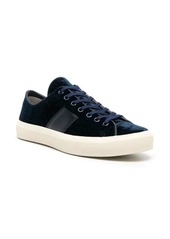 Tom Ford Cambridge crocodile-effect leather sneakers