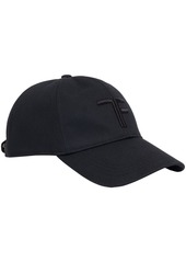Tom Ford Canvas & Smooth Leather Cap