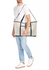 Tom Ford Canvas Leather-Trim East West Tote Bag