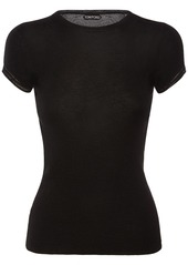 Tom Ford Cashmere & Silk Knit Short Sleeve Top