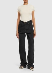 Tom Ford Cashmere & Silk Knit Short Sleeve Top