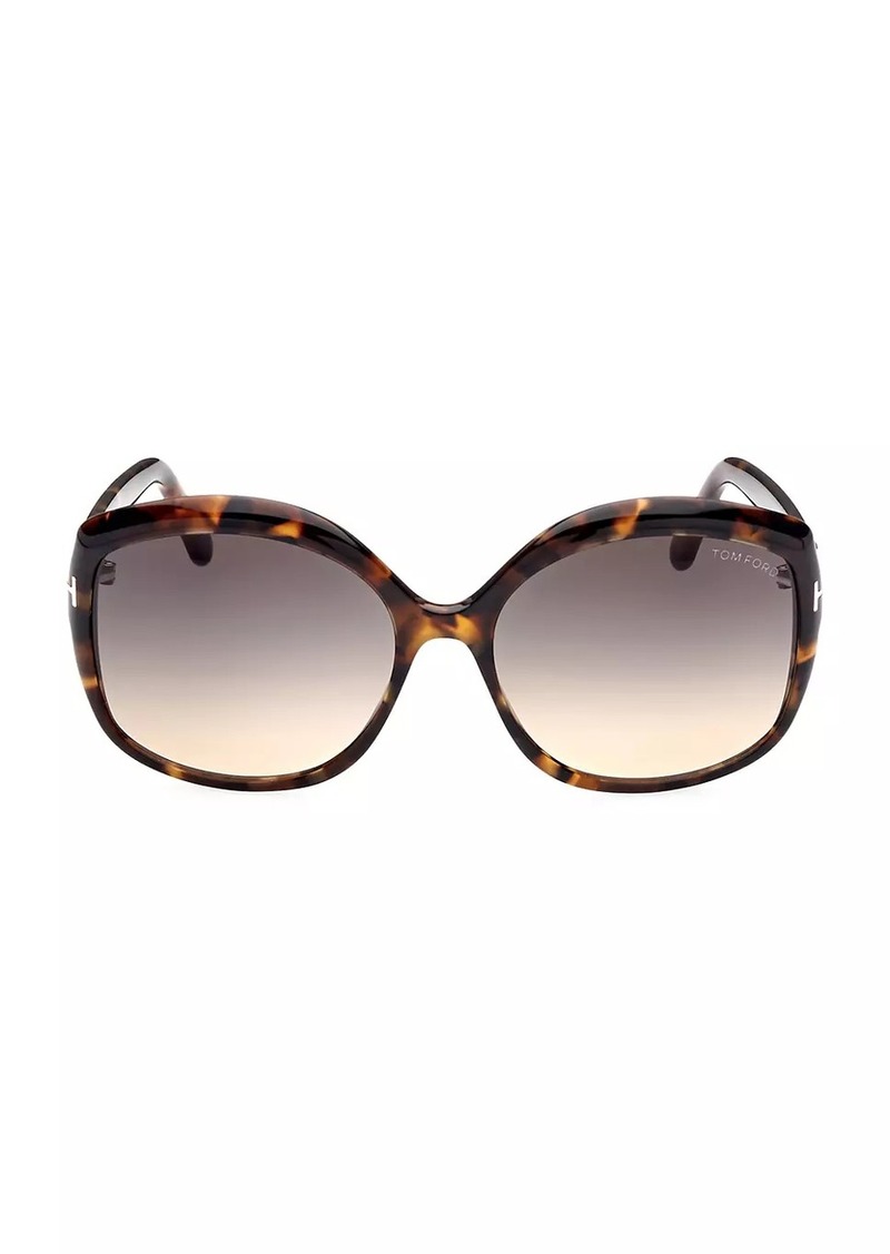 Tom Ford Chiara 60MM Round Sunglasses