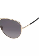 Tom Ford Clark 59MM Aviator Sunglasses