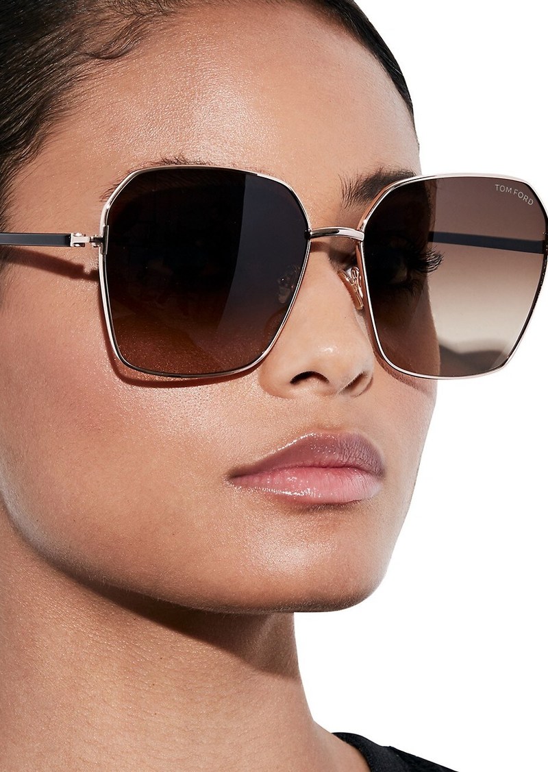 62mm square sunglasses tom ford