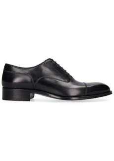 Tom Ford Claydon Burnished Leather Lace-up Shoes