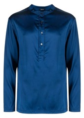 Tom Ford collarless silk pajama shirt