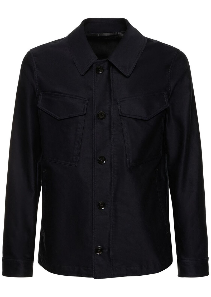 Tom Ford Compact Cotton Military Field Jacket