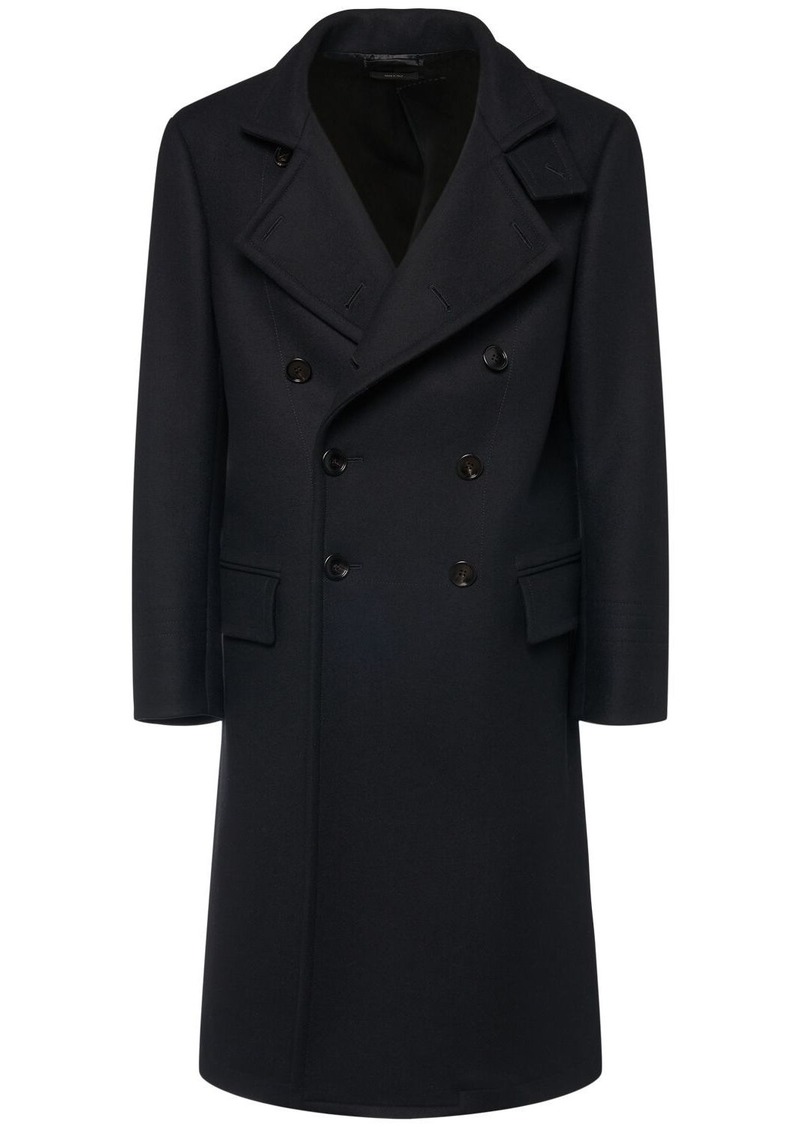 Tom Ford Compact Japanese Twill Felt Coat