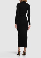 Tom Ford Compact Knit Cashmere & Silk Midi Dress