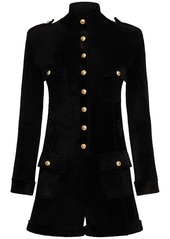 Tom Ford Compact Knit Velvet Playsuit