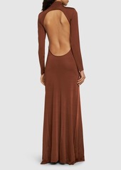 Tom Ford Compact Slinky Viscose Long Dress