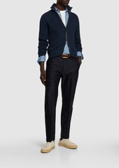 Tom Ford Cotton & Silk Zipped Cardigan