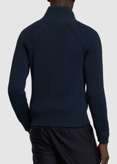 Tom Ford Cotton & Silk Zipped Cardigan