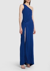 Tom Ford Crepe Jersey One Shoulder Long Dress