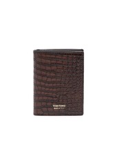 Tom Ford croco-embossed wallet