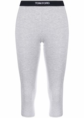 Tom Ford cropped logo-waistband leggings