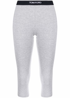 Tom Ford cropped logo-waistband leggings