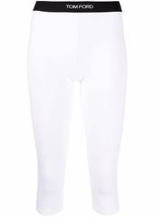 Tom Ford cropped logo-waistband leggings