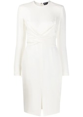 Tom Ford crossed detail fitted dress